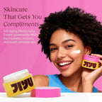 JiYu Korean Skincare Bundle – NAD+ Hydrating Face Moisturizer (50 ml) + Toning Polish Pads (100 Count) – Brightening & Hydrating Daily Skincare Routine for All Skin Types